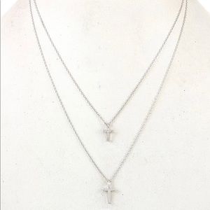 Double crossed (white gold)